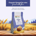 organic foxtail millet flour front view