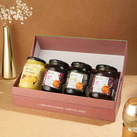 Amrit Samuh- Honey / A2 Ghee Hamper - Pack of 4