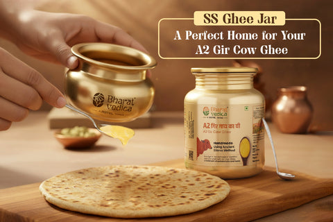 SS Ghee Jar - A Perfect Home for Your A2 Gir Cow Ghee