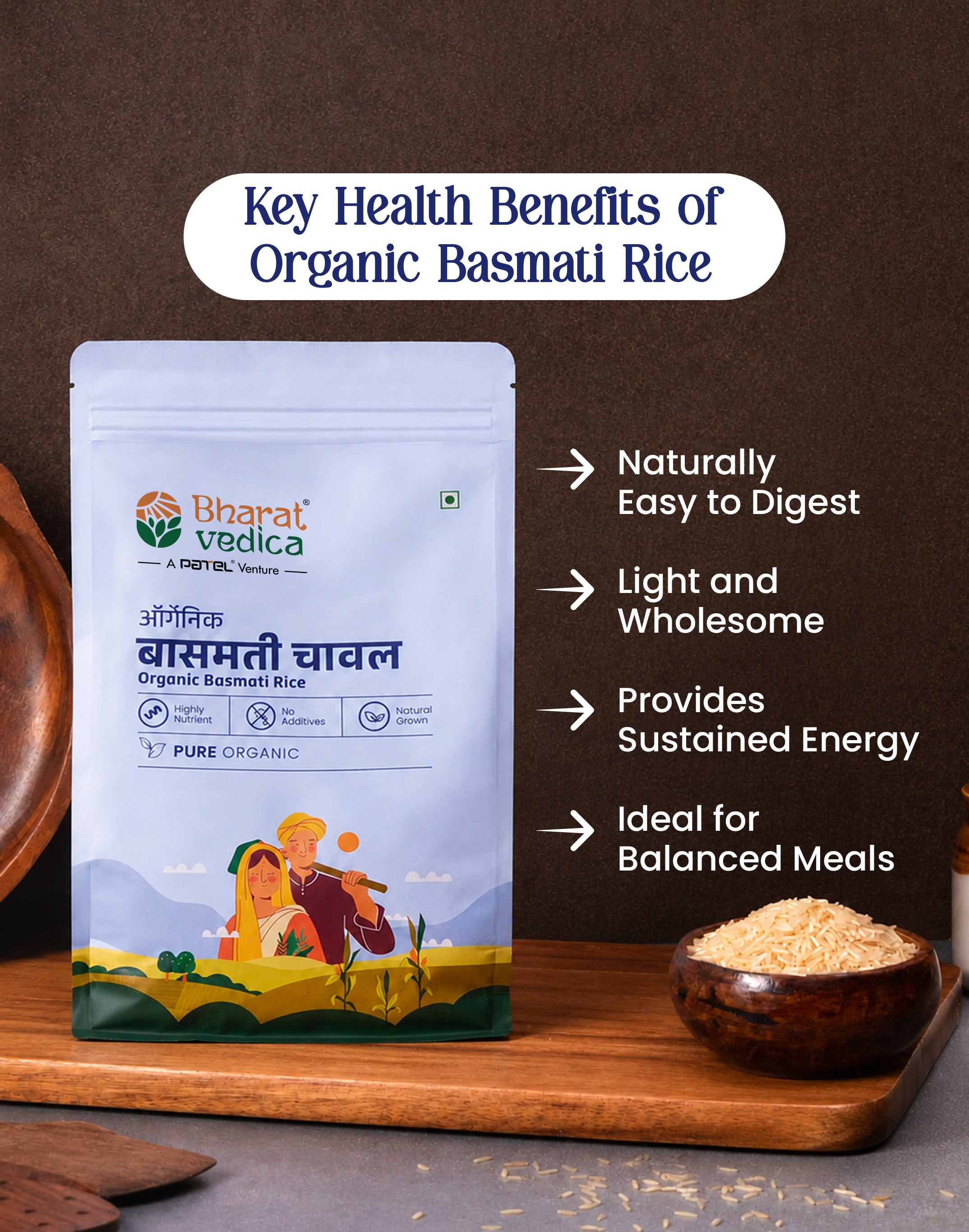 Rajma Chawal Delight (Organic Rajma Red 1kg + Organic Basmati Chawal 1kg)