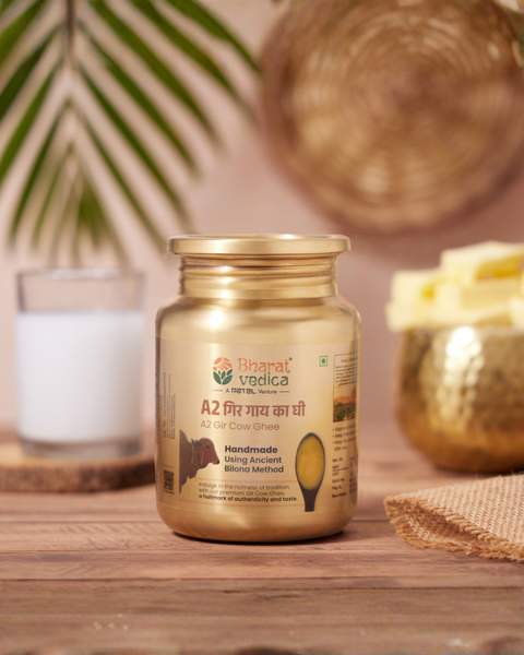 Pure A2 Gir Cow Ghee - A2 Bilona Ghee | Now in SS Jar Packaging with Free Ghee Pot