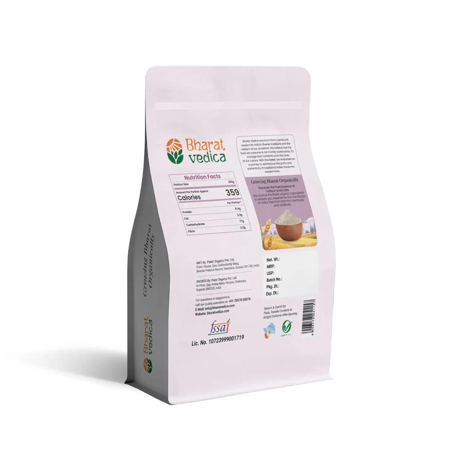sorghum flour organic pack back view 