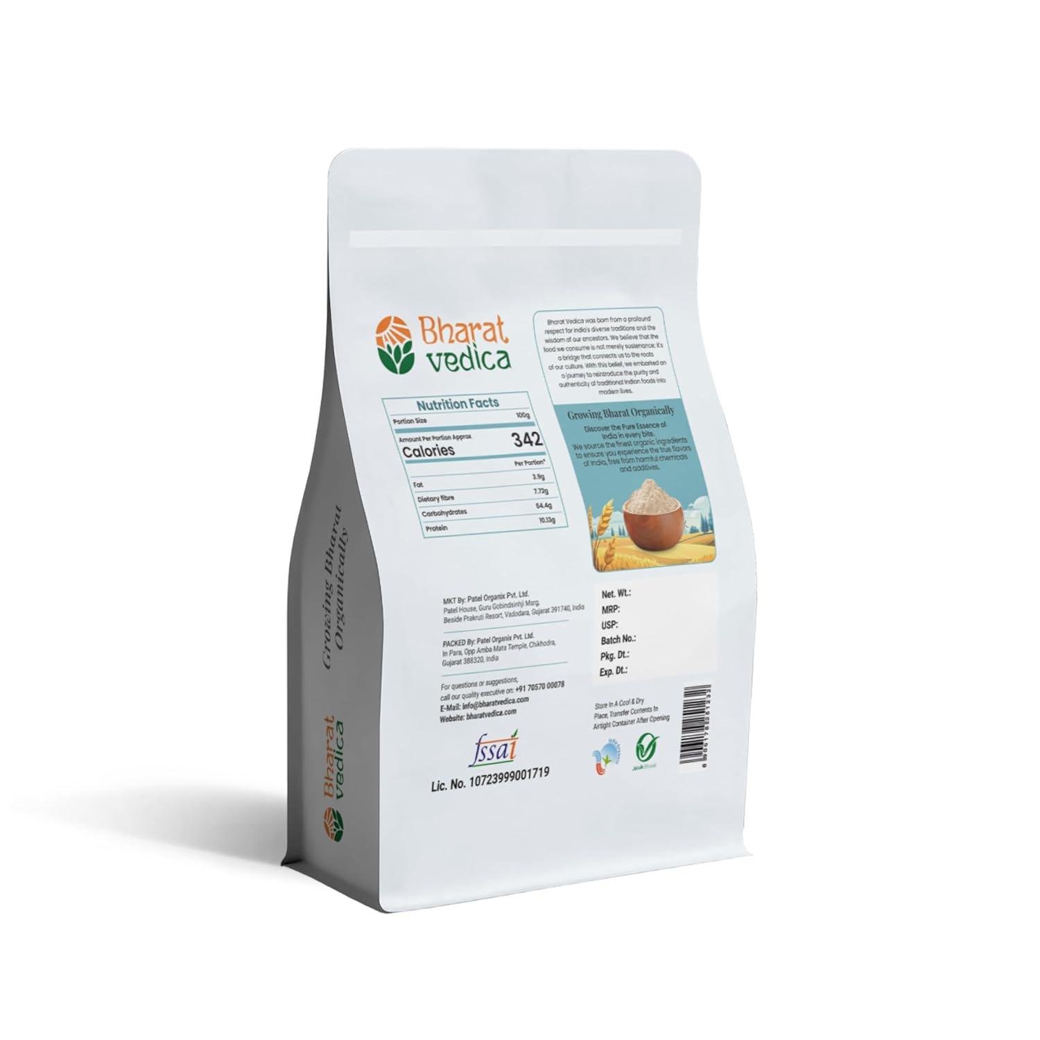 little millet flour​ organic pack back view 