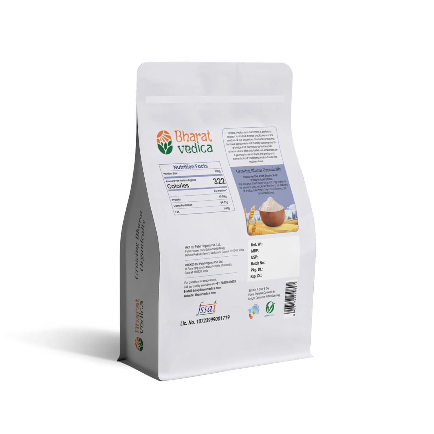 lokwan wheat flour​ organic pack back view 