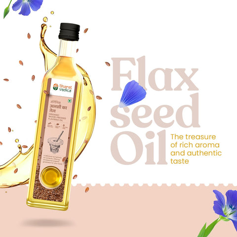 Organic Wood Pressed Flaxseed Oil