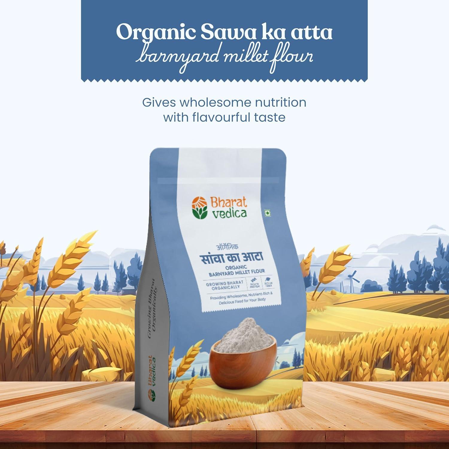 barnyard millet flour back view