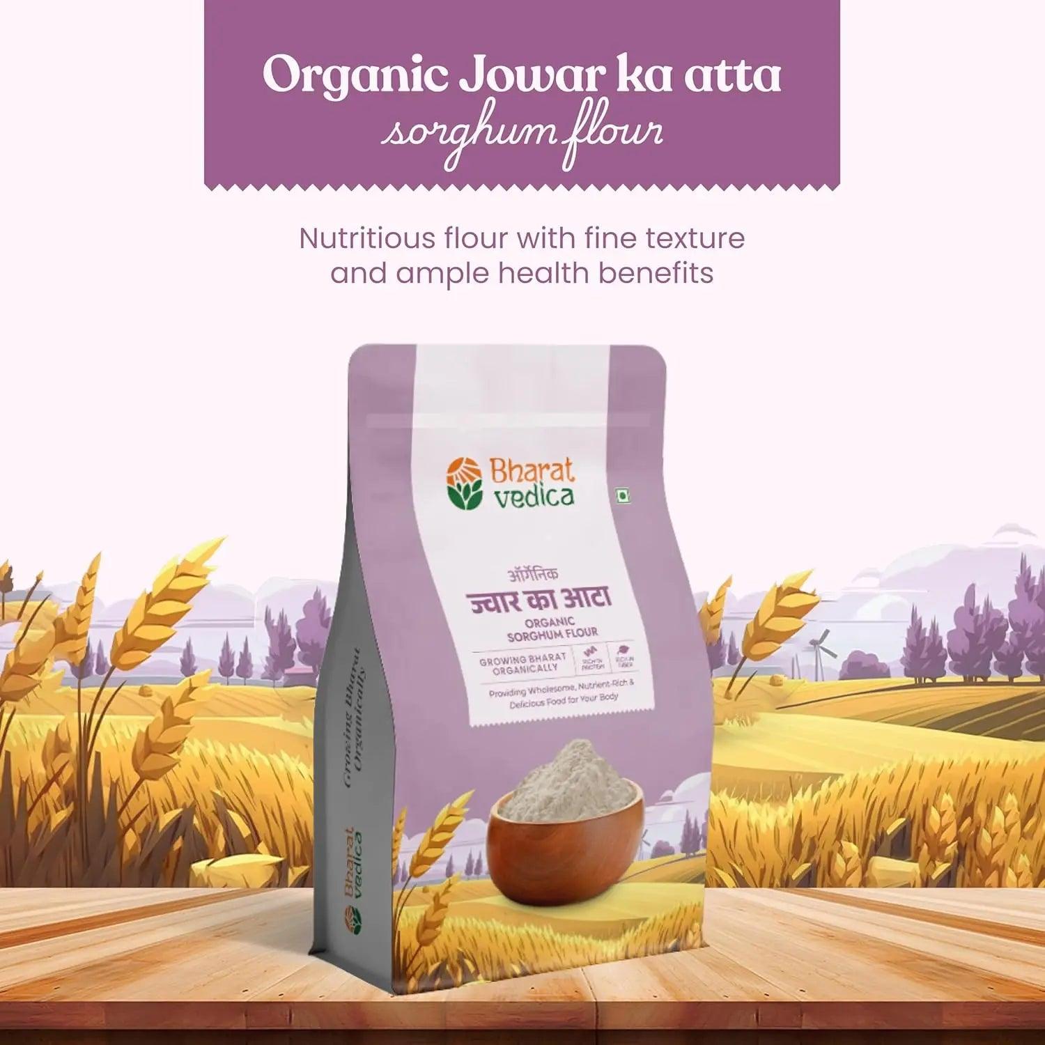 sorghum flour atta front view