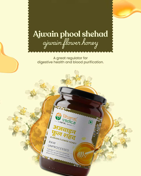 Ajwain Honey by Bharat Vedica in a creative design