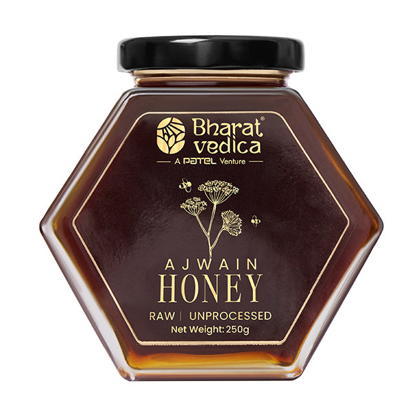 Ajwain flower honey front packaging 250g