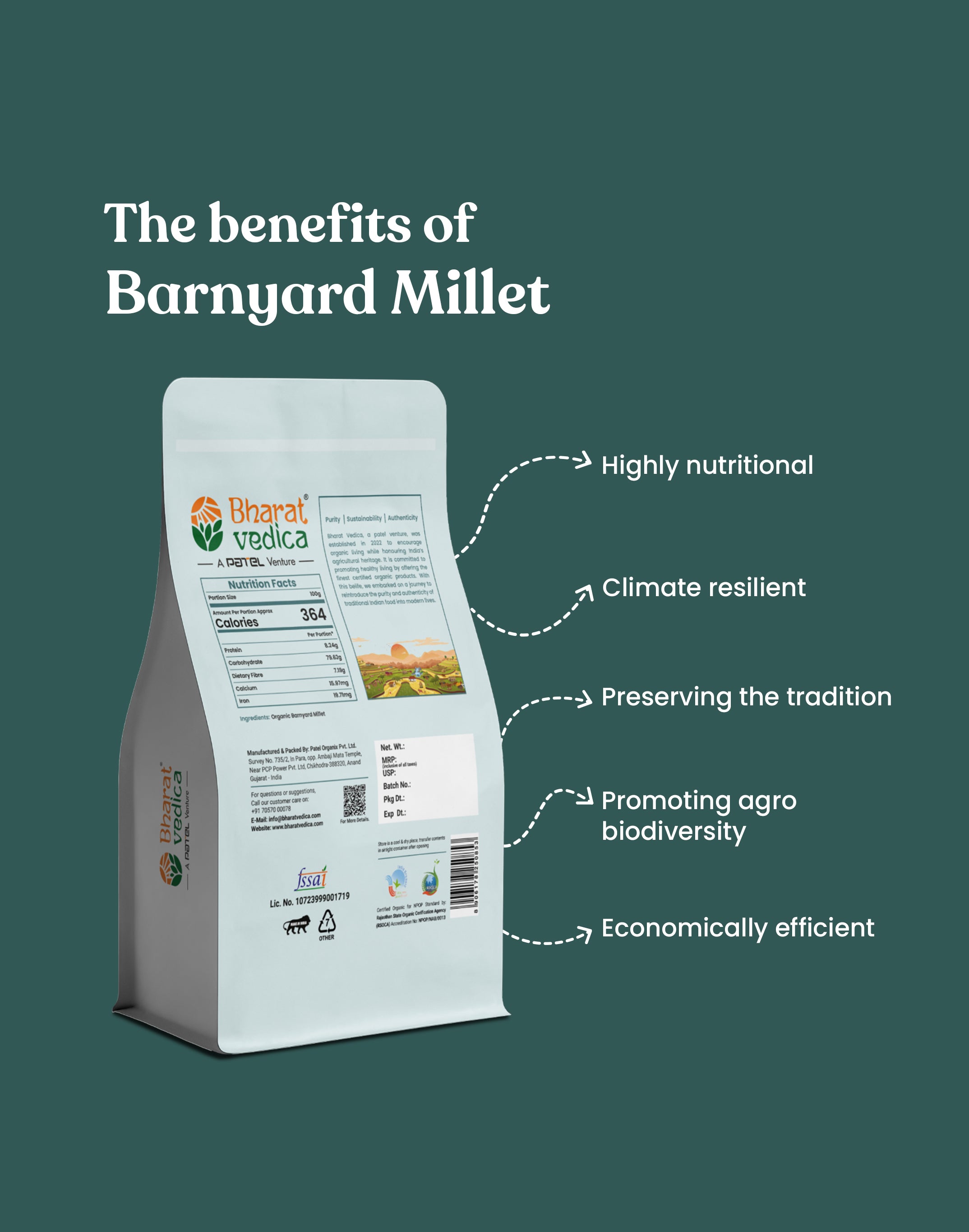 Organic Barnyard Millet - Organic Sava