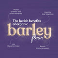barley flour features 