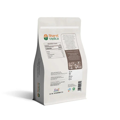 organic brown lentils pack back view 