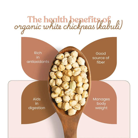 organic white chickpeas seeds features 