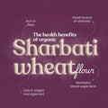 sharbati wheat​ organic health benefits front view