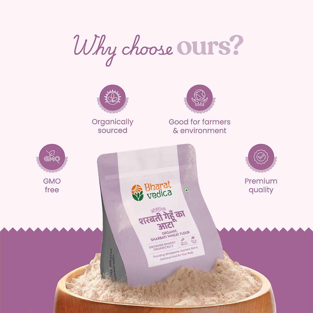 sharbati wheat​ organic features 