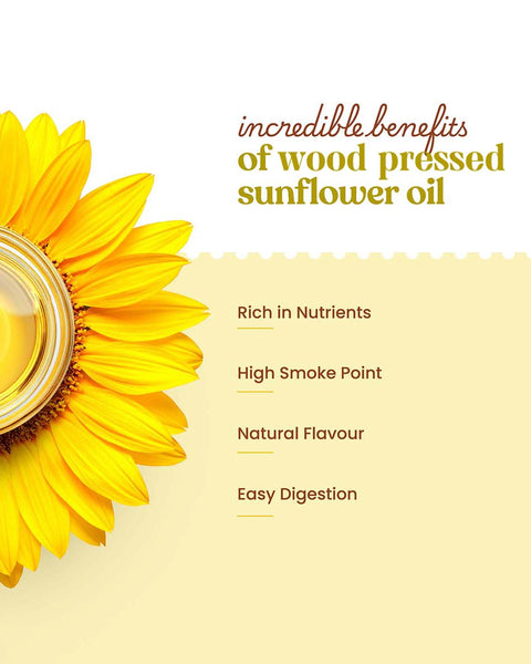 Incredible benefits of Bharat Vedica Organic Wood Pressed Sunflower Oil