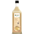 Bottle of Bharat Vedica Organic Wood Pressed White Sesame Oil on a white background