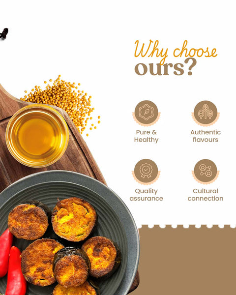 Reasons listed for why choose Bharat Vedica Organic Wood Pressed Yellow Mustard Oil