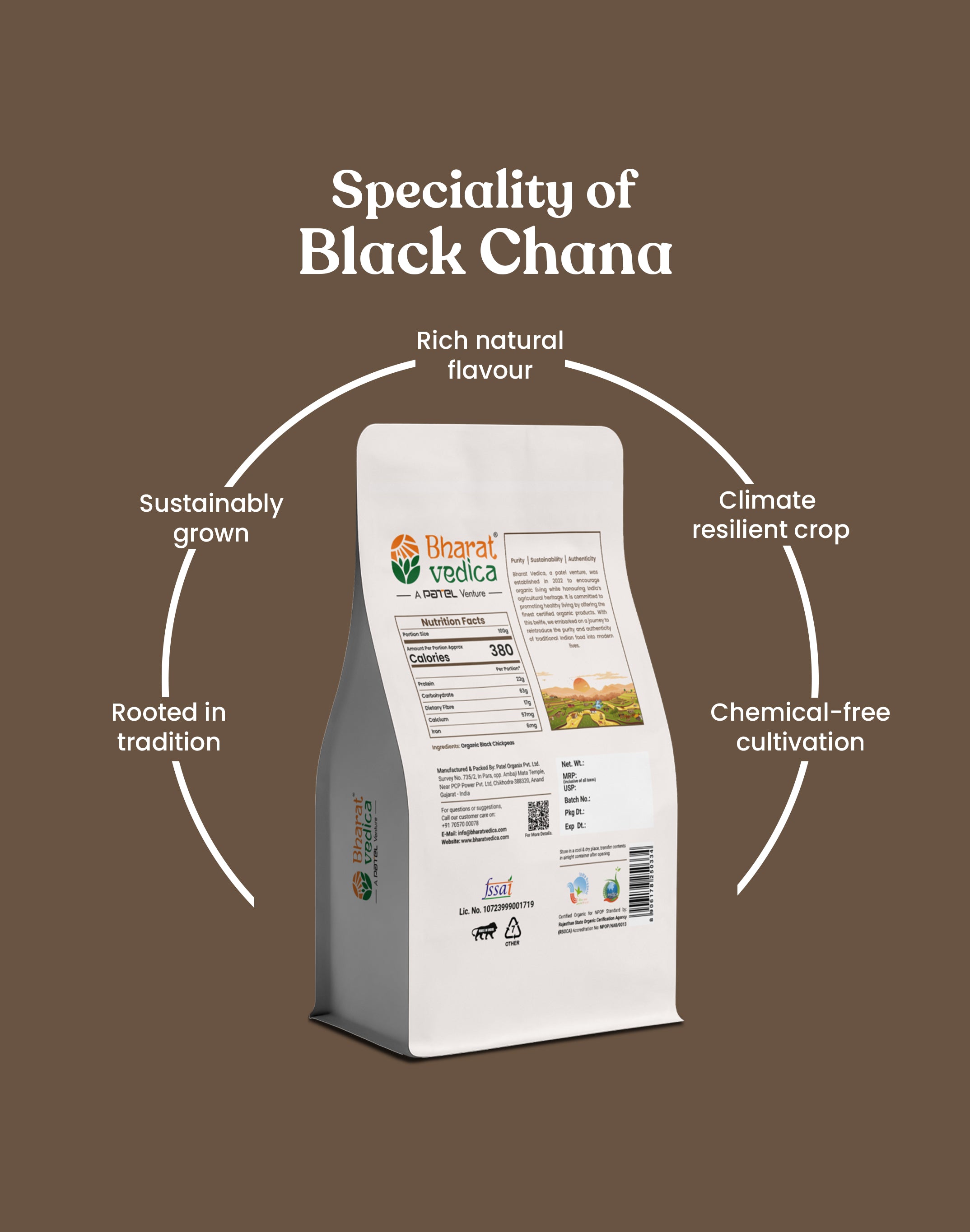 Organic Black Chickpeas - Organic Black Chana