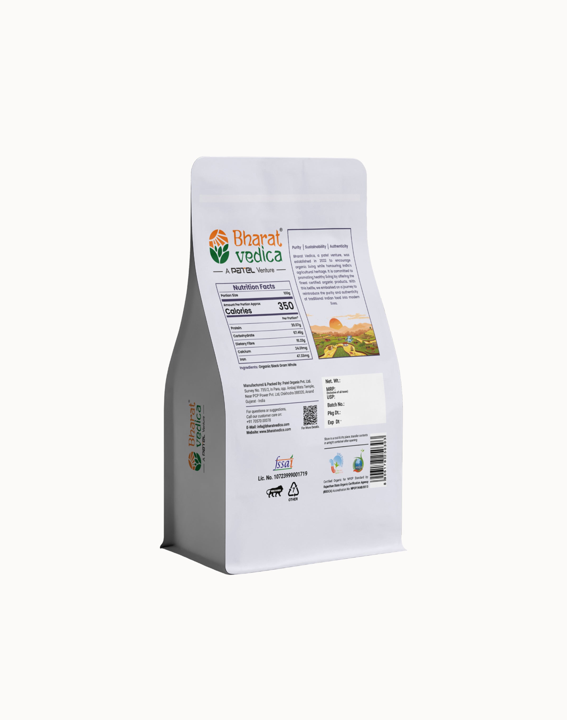 Organic Black Gram Split - Organic Urad Dal Chilka