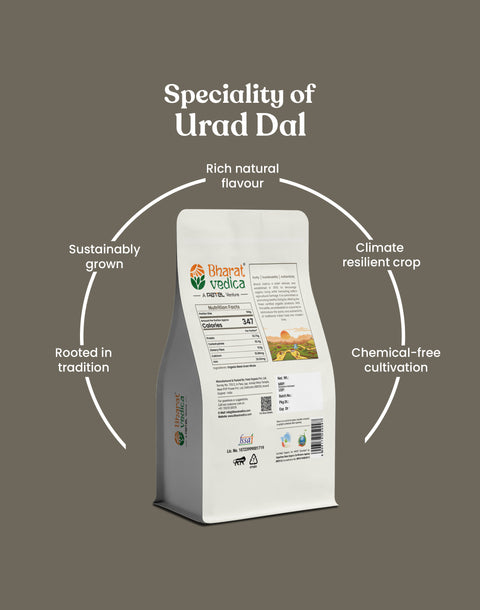 Organic Black Gram Split / Skinless - Organic Urad Dal