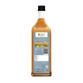 Backside of Bottle of Organic Wood Pressed Black Sesame Oil by Bharat Vedica