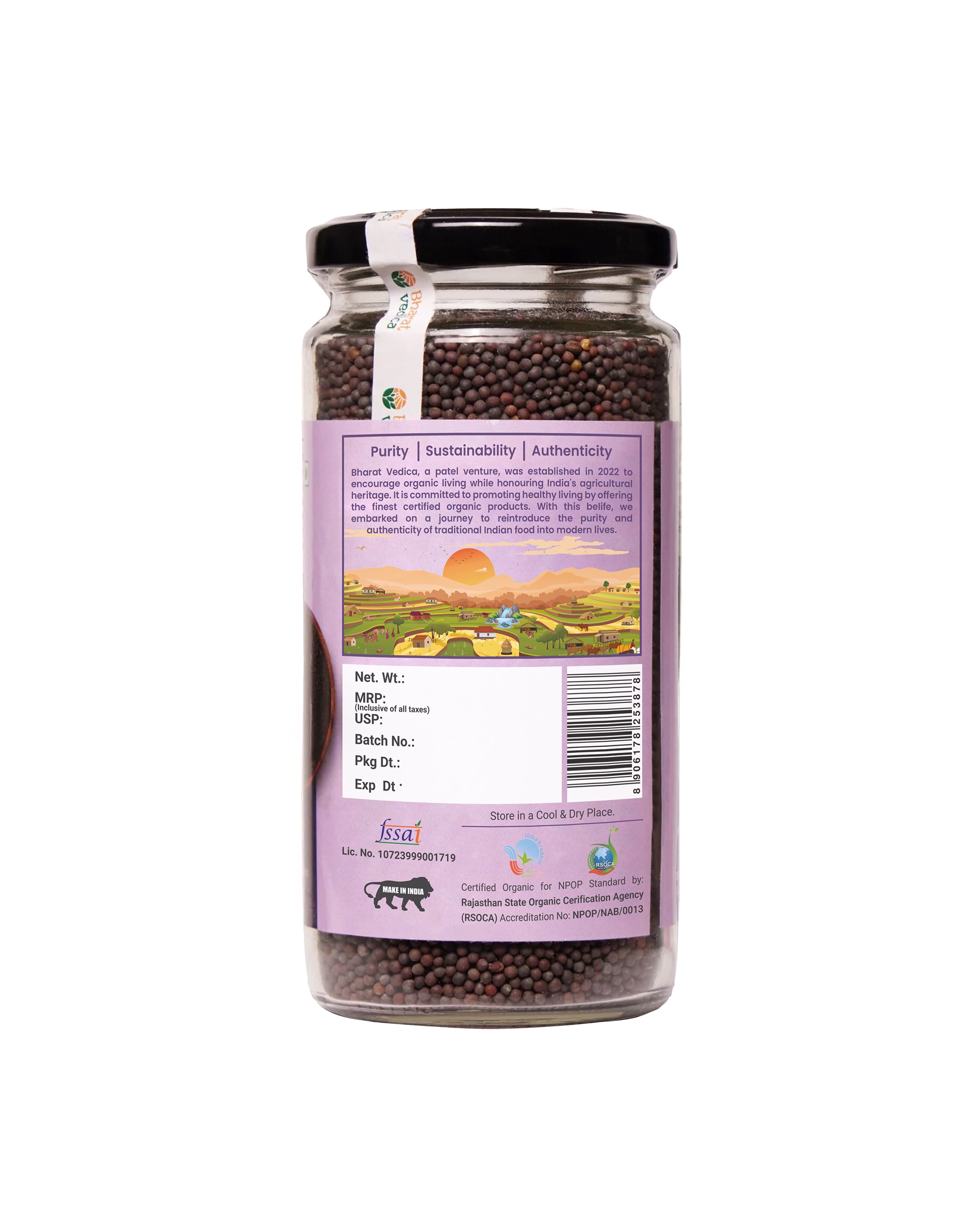 Organic Black Mustard BIG - Kali Sarso Bharat Vedica