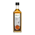 Bottle of Bharat Vedica Organic Wood Pressed Black Mustard Oil on a white background
