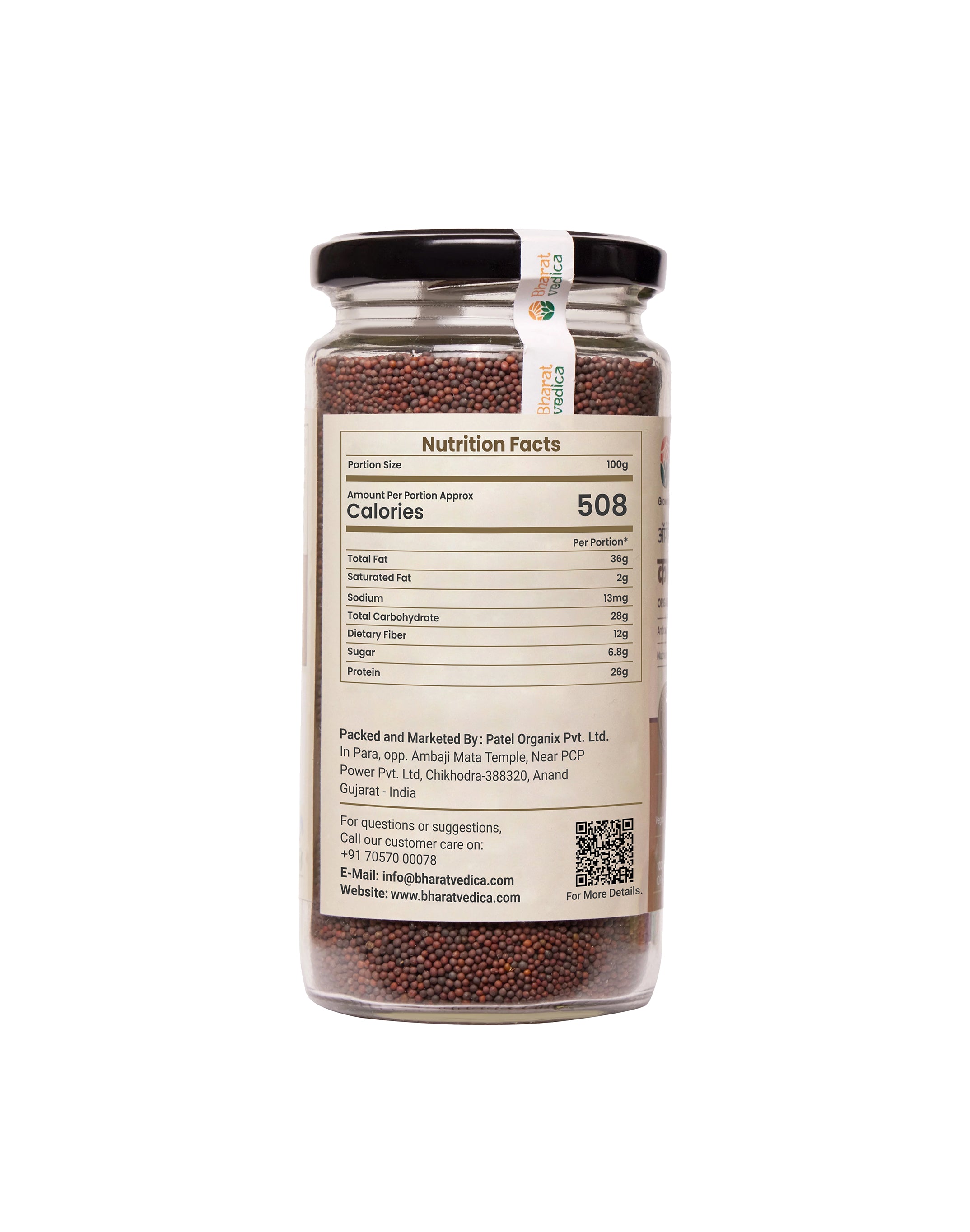 Organic Black Mustard Small - Kali Sarso Bharat Vedica.