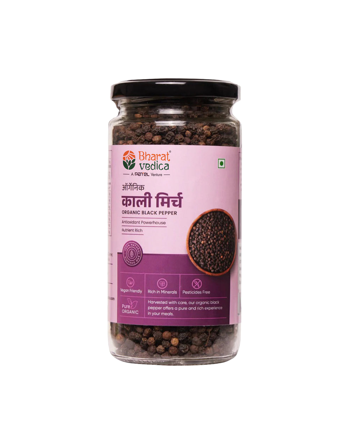 Organic Black Pepper - Kali Mirch Bharat Vedica.