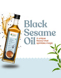 Organic Wood Pressed Black Sesame Oil - Organic Wood Pressed Kale Til ka Tel