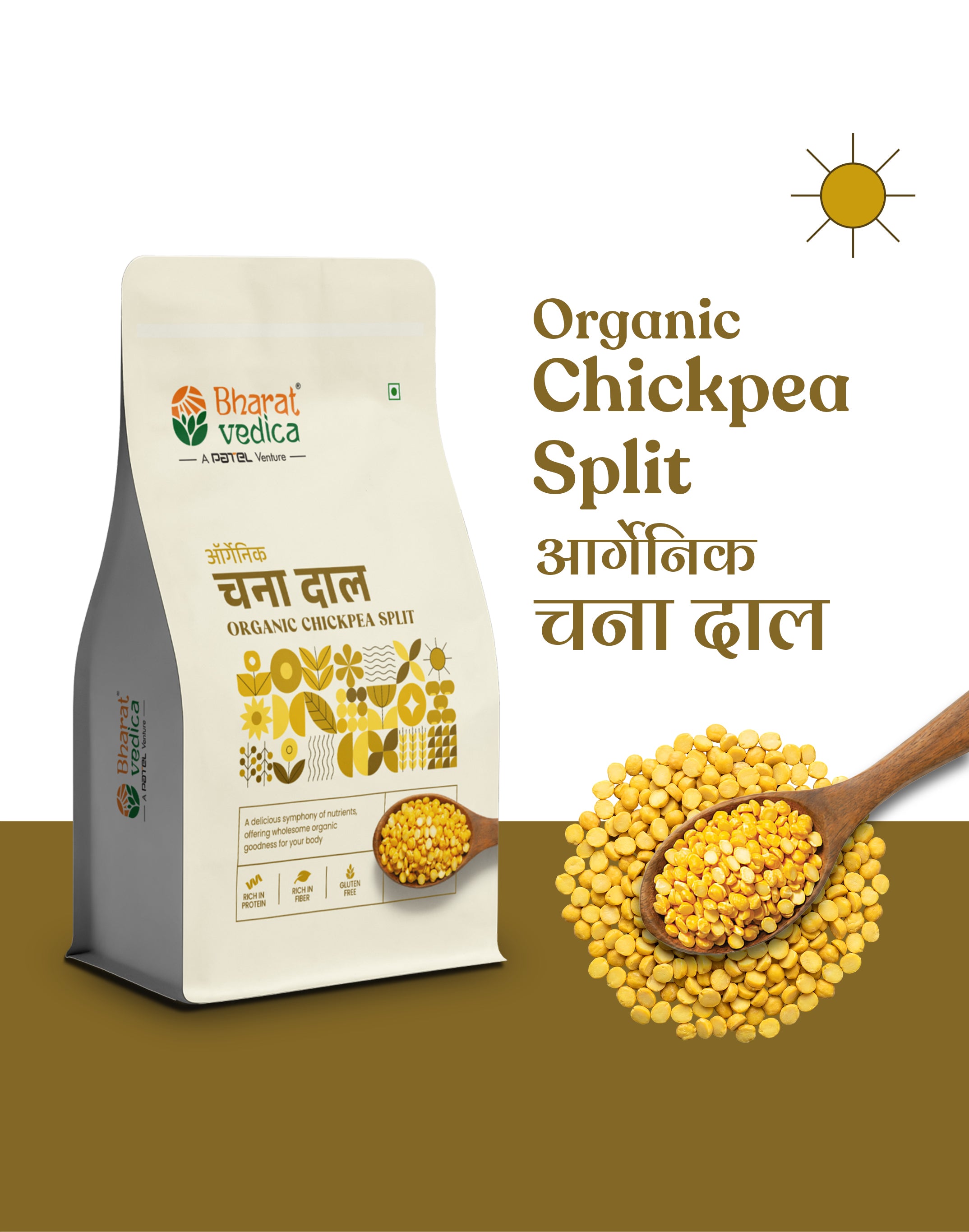 Organic Chickpea Split - Organic Chana Dal