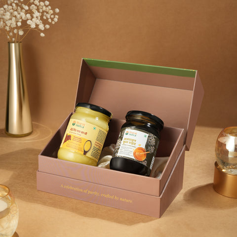 Amrit Jodi - Honey / A2 Ghee Hamper - Pack of 2