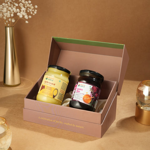 Amrit Jodi - Honey / A2 Ghee Hamper - Pack of 2