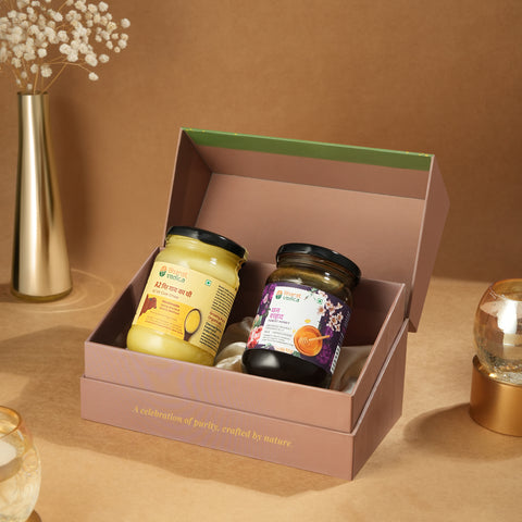 Amrit Jodi - Honey / A2 Ghee Hamper - Pack of 2