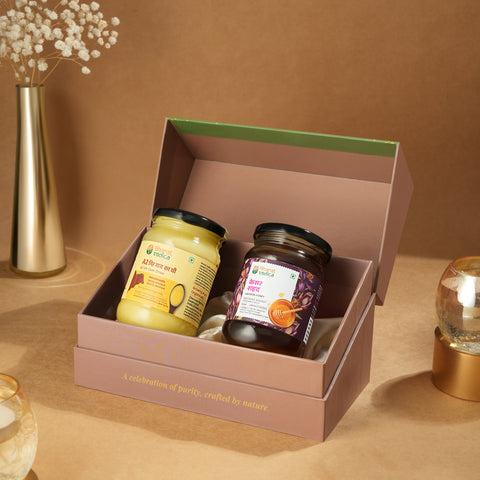 Amrit Jodi - Honey / A2 Ghee Hamper - Pack of 2