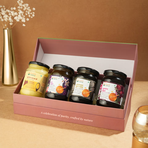 Amrit Samuh- Honey / A2 Ghee Hamper - Pack of 4