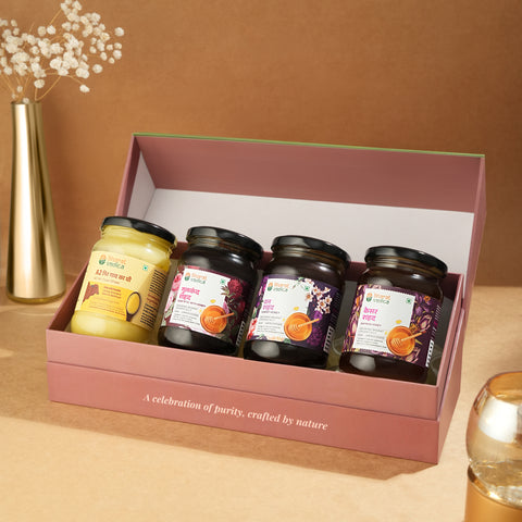 Amrit Samuh- Honey / A2 Ghee Hamper - Pack of 4