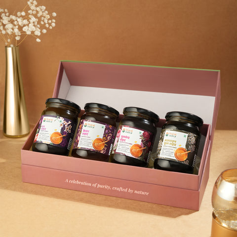 Amrit Samuh- Honey / A2 Ghee Hamper - Pack of 4