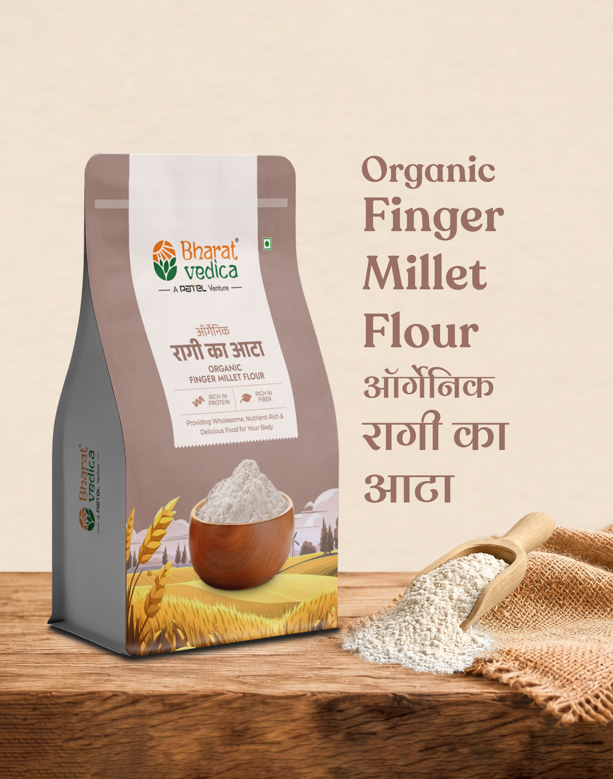 Organic Finger Millet Flour - Organic Ragi ka atta