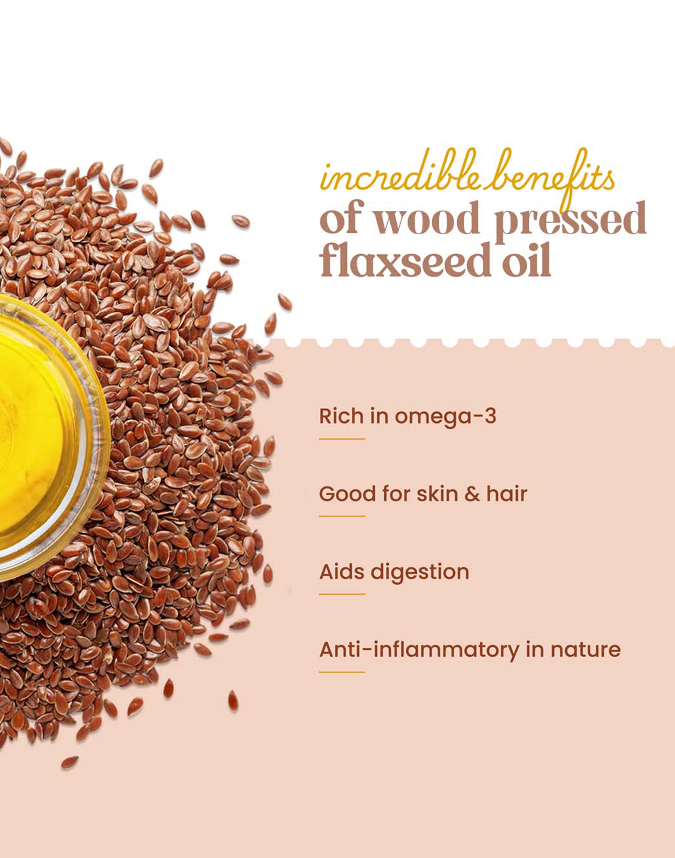 Organic Wood Pressed Flaxseed Oil - Organic Wood Pressed Alsi ka Tel
