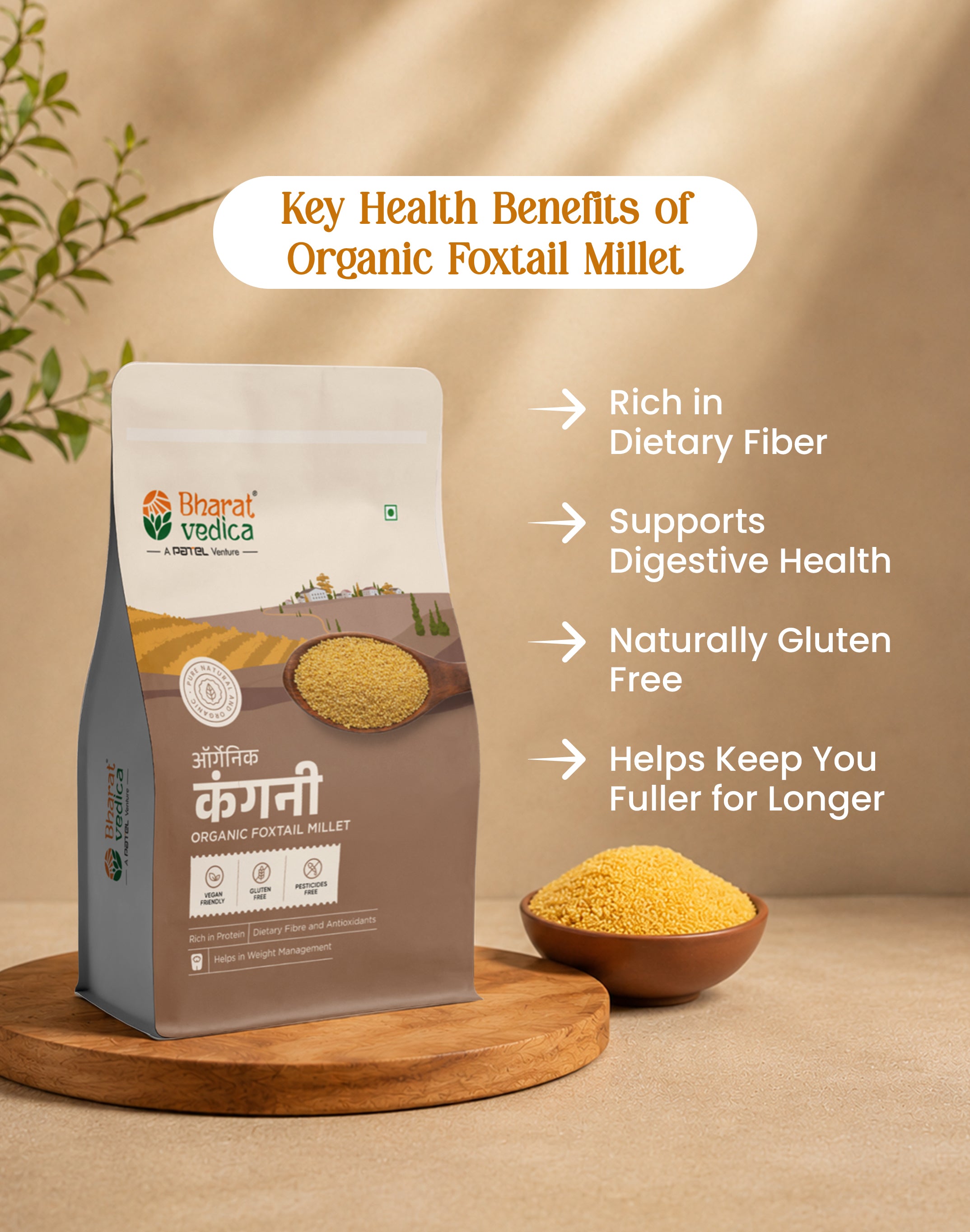 Foxtail Millet Avocado Salad Combo (1kg Foxtail Millet +  500ml Flaxseed Oil  + 200g Black Pepper  + 500g Organic Groundnuts  +  400g Himalayan Pink Salt)