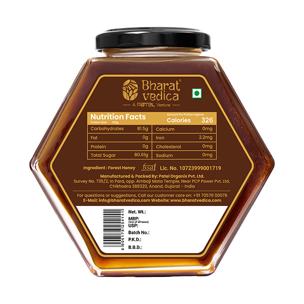 Forest honey back packaging 500g