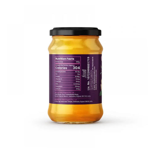 Bharat Vedica’s forest honey for baking and health. Product Label