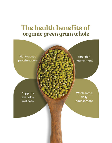 Organic Green Gram Whole - Organic Moong Dal Sabut