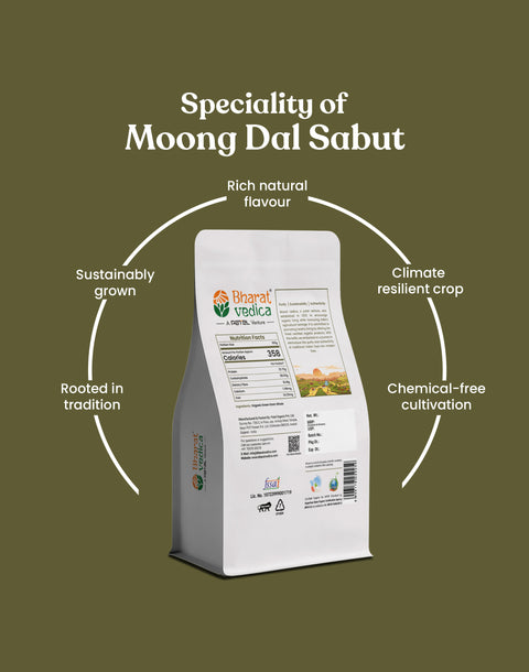 Organic Green Gram Whole - Organic Moong Dal Sabut