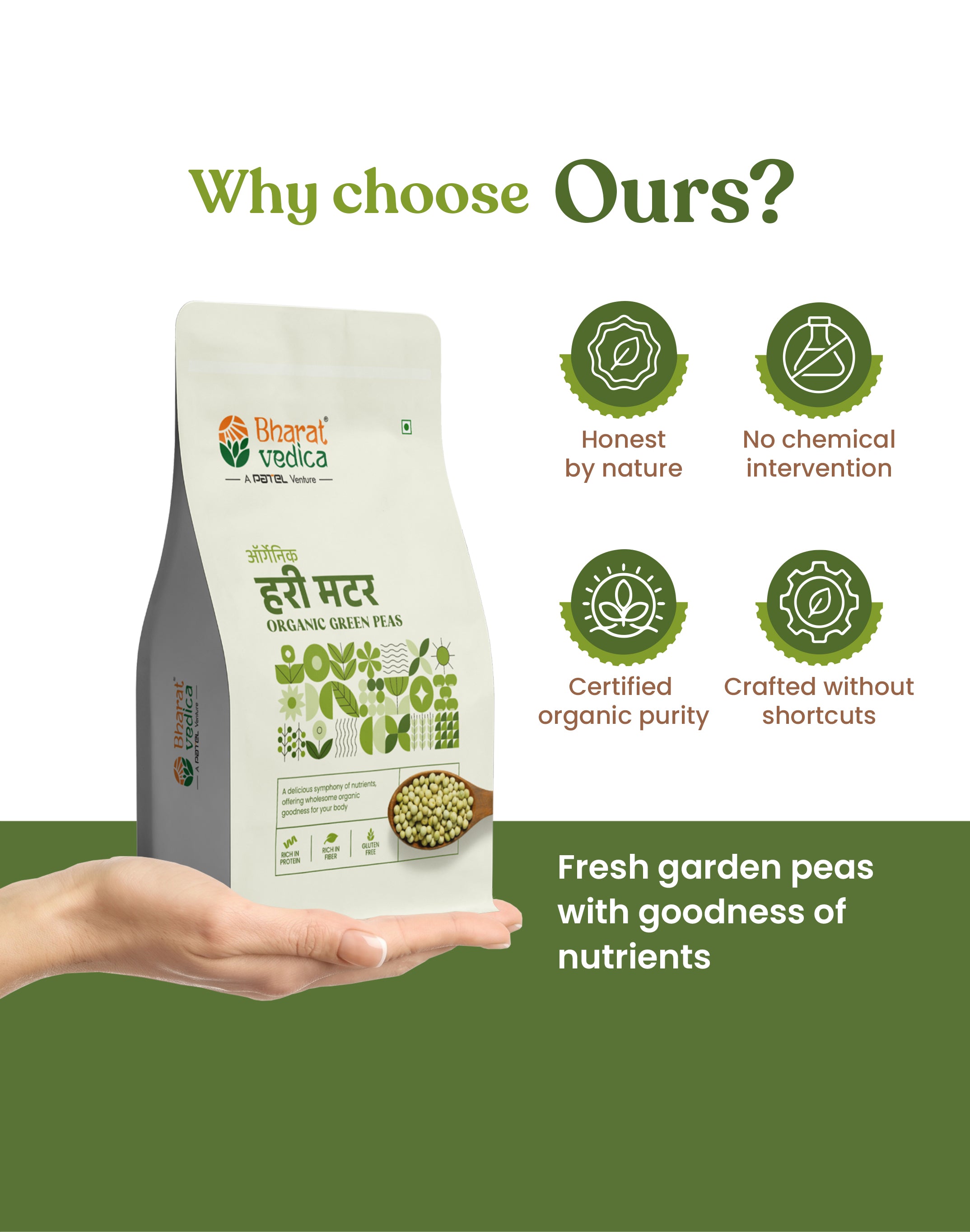 Organic Green Peas - Organic Hari Matar