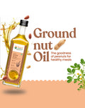 Organic Wood Pressed Groundnut Oil - Organic Wood Pressed Moongfali ka Tel
