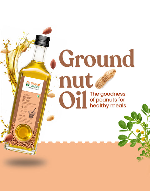 Organic Wood Pressed Groundnut Oil - Organic Wood Pressed Moongfali ka Tel