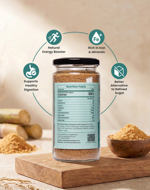 Organic Jaggery Powder - Organic Gud